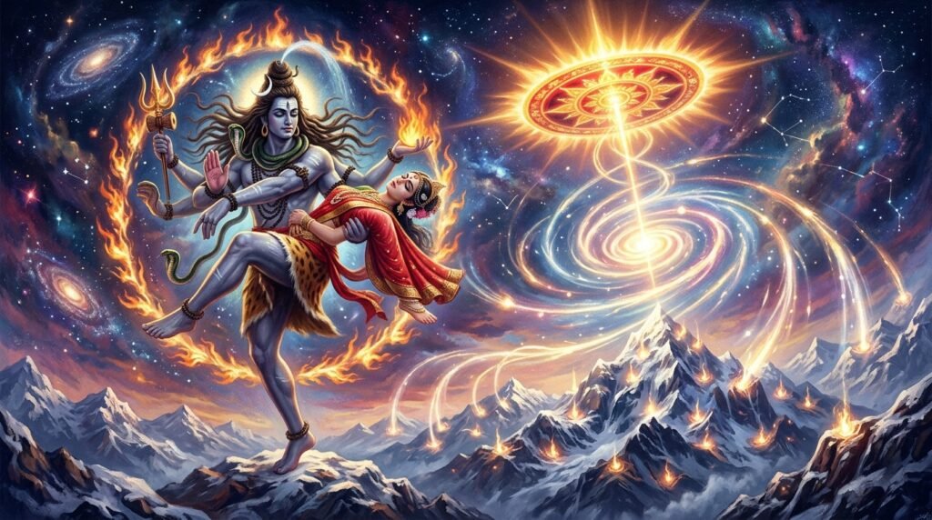 सती देहत्याग एवं 51 शक्तिपीठों का प्रादुर्भाव: दक्ष प्रजापति का यज्ञ, भगवान शिव का तांडव, सुदर्शन चक्र एवं आदि पराशक्ति महिमा